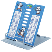 Подставка для книг и учебников BRAUBERG KIDS mini "Panda" с таблицей умножения, регулируемый угол наклона, металлическая, 238975 за 294 ₽. Подставки для книг.  Доставка по РФ. Без переплат!