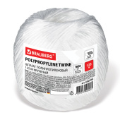 Шпагат полипропиленовый, длина 125 м, диаметр 2 мм, линейная плотность 1600 текс, BRAUBERG, 600398 за 112 ₽. Шпагаты и проволока.  Доставка по РФ. Без переплат!