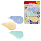 Корректирующая лента BRAUBERG PASTEL 5 мм х 12 м, вращающийся наконечник 90°, ВЫГОДНАЯ УПАКОВКА 3 штуки в блистере,механизм перемотки,272489 за 270 ₽. Корректирующие ленты.  Доставка по РФ. Без переплат!