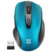 Мышь беспроводная DEFENDER Prime MB-053, USB, 5 кнопок + 1 колесо-кнопка, оптическая, бирюзовая? 52054 за 567 ₽. Мыши беспроводные компьютерные.  Доставка по РФ. Без переплат!