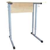 Стол-парта 1-местный регулируемый "Умник", 600х500х640-760 мм, рост 4-6, серый каркас, ЛДСП клён за 5&nbsp;122 ₽. Столы для учебных заведений.  Доставка по РФ. Без переплат!