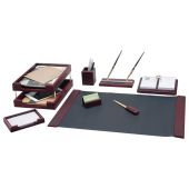 Набор подарочный настольный BESTAR "Titan" из дерева, 9 предметов, цвет "красное дерево", 236366 за 17&nbsp;782 ₽. Настольные наборы и аксессуары из дерева.  Доставка по РФ. Без переплат!