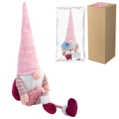 Украшение новогоднее интерьерное 70 см "Гном с сердечком", полиэстер, ЗОЛОТАЯ СКАЗКА, 592524 за 989 ₽. Украшение интерьера.  Доставка по РФ. Без переплат!