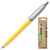 Ручка шариковая PARKER "Jotter Orig Yellow", корпус желтый, нержавеющая сталь, блистер, синяя, 2076056 за 1 093 ₽. Ручки шариковые подарочные.  Доставка по РФ. Без переплат!