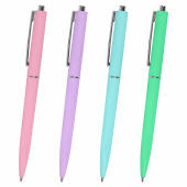 Ручка шариковая автоматическая BRAUBERG X17 PASTEL, СИНЯЯ, стандартный узел 0,7 мм, линия письма 0,5 мм, 144155 за 56 ₽. Ручки шариковые автоматические.  Доставка по РФ. Без переплат!