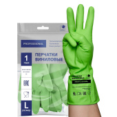 Перчатки МНОГОРАЗОВЫЕ виниловые ЗЕЛЕНЫЕ усиленные ГИПОАЛЛЕРГЕННЫЕ, ТР ТС, PROFESSIONAL, размер 8-9, L (большой), вес 90 г, ADM, 31159 за 159 ₽. Перчатки латексные и резиновые.  Доставка по РФ. Без переплат!