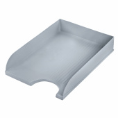 Лоток горизонтальный для бумаг BRAUBERG "Standard", 350х253х65 мм, серый, 238347 за 249 ₽. Лотки горизонтальные (поддоны).  Доставка по РФ. Без переплат!