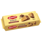Вафли ЯШКИНО "Шоколадные" с шоколадной начинкой, 300 г, ЯВ157 за 195 ₽. Вафли, пряники.  Доставка по РФ. Без переплат!