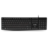 Клавиатура проводная SVEN KB-S305, USB, 105 кнопок, черная, SV-018801 за 652 ₽. Клавиатуры проводные.  Доставка по РФ. Без переплат!