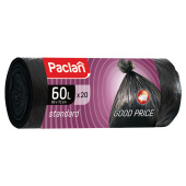Мешки для мусора 60 л, черные, в рулоне 20 шт., ПНД, 7,4 мкм, 60х72 см, PACLAN "Standard" за 99 ₽. Мешки для мусора универсальные.  Доставка по РФ. Без переплат!