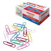 Скрепки ЭКСТРА ОФИСМАГ 28 мм цветные 100 штук, 271316 за 54 ₽. Скрепки канцелярские.  Доставка по РФ. Без переплат!