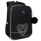 Ранец GRIZZLY анатомическая спинка, 2 отделения, для девочек, "INFINITY", 37х26х16 см, RAw-594-2/1 за 5&nbsp;552 ₽. Ранцы для начальной школы.  Доставка по РФ. Без переплат!