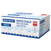 Мел белый круглый мягкий, 400 штук, BRAUBERG, картонная упаковка, 272770 за 648 ₽. Мел белый и цветной.  Доставка по РФ. Без переплат!