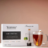 Чай TEATONE черный с ароматом бергамота, 100 стиков по 1,8 г, 64 за 1 467 ₽. Чай пакетированный.  Доставка по РФ. Без переплат!