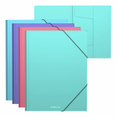 Папка на резинках ERICH KRAUSE "Diagonal Pastel", до 300 листов, ассорти, 600 мкм, 50400 за 208 ₽. Папки на резинках пластиковые.  Доставка по РФ. Без переплат!