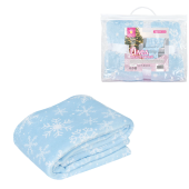 Плед новогодний, 150х200 см, "Снежинки", полиэстер, 210 г/м2, ЗОЛОТАЯ СКАЗКА, 592530 за 1&nbsp;257 ₽. Новогодние аксессуары.  Доставка по РФ. Без переплат!