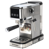 Кофеварка рожковая SONNEN CM-2033, ручной капучинатор, сенсор, 1 л, 1350 Вт, 19 бар, 457883 за 9&nbsp;994 ₽. Кофеварки рожковые.  Доставка по РФ. Без переплат!