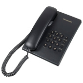 Телефон PANASONIC KX-TS2350RUB, черный, повторный набор, тональный/импульсный режим за 3&nbsp;850 ₽. Стационарные телефоны.  Доставка по РФ. Без переплат!