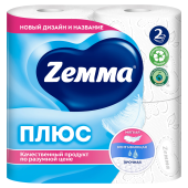 Бумага туалетная ZEMMA/ZEWA Plus, 2-слойная, спайка 4 шт. х 23 м, белая, 1440511 за 167 ₽. Туалетная бумага офисно-бытовая.  Доставка по РФ. Без переплат!