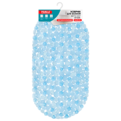 Коврик для ванны противоскользящий 64х36 см "Ручей", овальный, голубой, ПВХ, присоски, PRIMILA (ПРИМИЛА), 700390 за 237 ₽. Коврики для ванной комнаты.  Доставка по РФ. Без переплат!