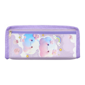 Пенал ЮНЛАНДИЯ ЮНИОР, 2 отделения, полиэстер, "Purple clouds", 21х8х6 см, 273810 за 184 ₽. Пеналы мягкие.  Доставка по РФ. Без переплат!