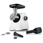 Мясорубка BOSCH MFWS420W, мощность 1900 Вт, производительность 2,5 кг/мин, металлический шнек, реверс за 17&nbsp;820 ₽. Мясорубки.  Доставка по РФ. Без переплат!