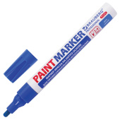 Маркер-краска лаковый (paint marker) 4 мм, СИНИЙ, НИТРО-ОСНОВА, алюминиевый корпус, BRAUBERG PROFESSIONAL PLUS, 151447 за 99 ₽. Маркеры-краски лаковые.  Доставка по РФ. Без переплат!