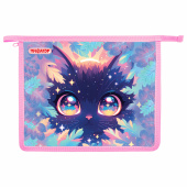 Папка для тетрадей ПИФАГОР А5, 1 отделение, пластик, на молнии, "Magic kitty", 273327 за 133 ₽. Папки для тетрадей и уроков труда.  Доставка по РФ. Без переплат!