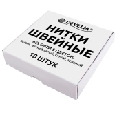Нитки швейные 200 м, ассорти, 1 катушка, полиэстер, 40/2, DEVELIA (ДЕВЕЛИЯ), 667120 за 11 ₽. Нитки швейные.  Доставка по РФ. Без переплат!