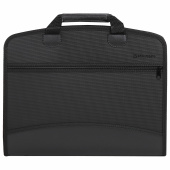 Папка-портфель пластиковая BRAUBERG А4+ (375х305х60 мм), 4 отделения, 2 кармана, на молнии, черный, 225169 за 2 310 ₽. Портфели пластиковые.  Доставка по РФ. Без переплат!