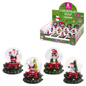 Сувенир снежный шар ДРУЗЬЯ ДЕДА МОРОЗА, диаметр 45 мм, полистоун/стекло, 4 дизайна ассорти, ЗОЛОТАЯ СКАЗКА, 592138 за 213 ₽. Новогодние сувениры.  Доставка по РФ. Без переплат!