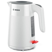 Чайник BOSCH TWK2M161, 1,7 л, 2400 Вт, закрытый нагревательный элемент, пластик, белый за 7&nbsp;406 ₽. Чайники.  Доставка по РФ. Без переплат!