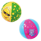 Мяч пляжный, диаметр 30 см, от 3 лет, АССОРТИ, 2 вида, PLAYMARKET за 157 ₽. Мячи детские.  Доставка по РФ. Без переплат!