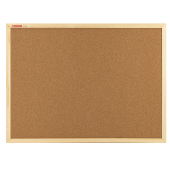 Доска пробковая для объявлений 45х60 см, деревянная рамка, BRAUBERG Wood, 238310 за 1&nbsp;173 ₽. Доски для информации, витрины.  Доставка по РФ. Без переплат!