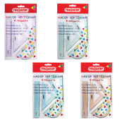 Набор чертежный ПИФАГОР (линейка 16 см, 2 треугольника, транспортир), прозрачный, пастельные цвета, ассорти, 210855 за 54 ₽. Наборы чертежные.  Доставка по РФ. Без переплат!