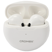 Наушники беспроводные TWS вкладыши с микрофоном CROMEX (КРОМЕКС) EP-T28W, Bluetooth 5.4, белые, 514121 за 509 ₽. Гарнитуры беспроводные.  Доставка по РФ. Без переплат!