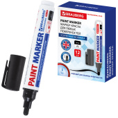 Маркер-краска лаковый (paint marker) 6 мм, ЧЕРНЫЙ, НИТРО-ОСНОВА, BRAUBERG PROFESSIONAL PLUS EXTRA, 151451 за 144 ₽. Маркеры-краски лаковые.  Доставка по РФ. Без переплат!