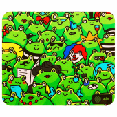 Коврик для мыши CACTUS "Frogs", 300x250x3 мм, CS-MP-D09M за 297 ₽. Коврики для мыши.  Доставка по РФ. Без переплат!