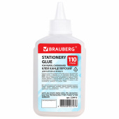 Клей канцелярский силикатный BRAUBERG "Standard" (для бумаги, картона) 110 г, 228416 за 28 ₽. Клей канцелярский.  Доставка по РФ. Без переплат!