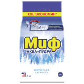 Стиральный порошок-автомат 6 кг, МИФ 3в1, "Морозная свежесть" за 1&nbsp;857 ₽. Стиральные порошки.  Доставка по РФ. Без переплат!