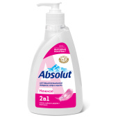 Мыло-крем жидкое антибактериальное 500 г, ABSOLUT "Нежное 2 в 1", пантенол, дозатор, 5213 за 195 ₽. Мыло жидкое.  Доставка по РФ. Без переплат!