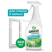 Средство для мытья стекол и зеркал 600 мл GRASS "Clean glass", распылитель, 130600 за 170 ₽. Средства для мытья стекол.  Доставка по РФ. Без переплат!