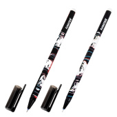 Ручка стираемая гелевая с принтом FUNSTER (ФАНСТЕР) "MANGA ANIME", СИНЯЯ, корпус ассорти, игольчатый наконечник 0,5 мм, линия 0,35 мм 144413 за 42 ₽. Ручки со стираемыми чернилами.  Доставка по РФ. Без переплат!