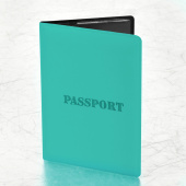 Обложка для паспорта, мягкий полиуретан, "PASSPORT", цвет "тиффани", STAFF, 238404 за 89 ₽. Обложки для паспорта.  Доставка по РФ. Без переплат!