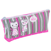 Пенал-косметичка BRAUBERG треугольный, мягкий, "Kittens", 22х3х8 см, 229255 за 215 ₽. Пеналы мягкие.  Доставка по РФ. Без переплат!