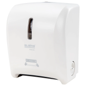 Диспенсер для полотенец в рулонах LAIMA PROFESSIONAL SUPER (H1), механический, белый, ABS-пластик, 609506 за 7&nbsp;965 ₽. Диспенсеры для полотенец.  Доставка по РФ. Без переплат!