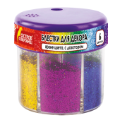 Блестки (глиттер) для декора, поделок, DIY, творчества, оформления, ОСТРОВ СОКРОВИЩ, диспенсер с дозатором, 6 цветов по 10 грамм, 191372 за 220 ₽. Блестки для декора.  Доставка по РФ. Без переплат!