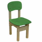 Стул детский "Яблочко-2", рост 2 (115-130 см), фанера/дерево, зеленый за 2 750 ₽. Стулья и скамьи детские.  Доставка по РФ. Без переплат!