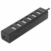 Хаб USB 2.0, 7 портов, черный, DEFENDER QUADRO SWIFT, 83203 за 905 ₽. Хабы (разветвители) USB.  Доставка по РФ. Без переплат!