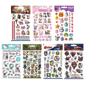 Наклейки-тату переводные АССОРТИ, ЦВЕТНЫЕ, 11х20 см, PRIORITY за 79 ₽. Наклейки.  Доставка по РФ. Без переплат!